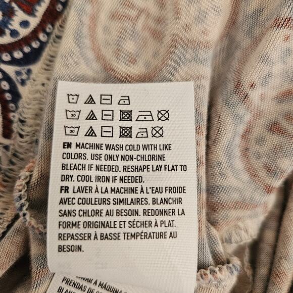 American Eagle Flare Pants Leggings Aztec Print sz S EUC - Picture 6 of 7